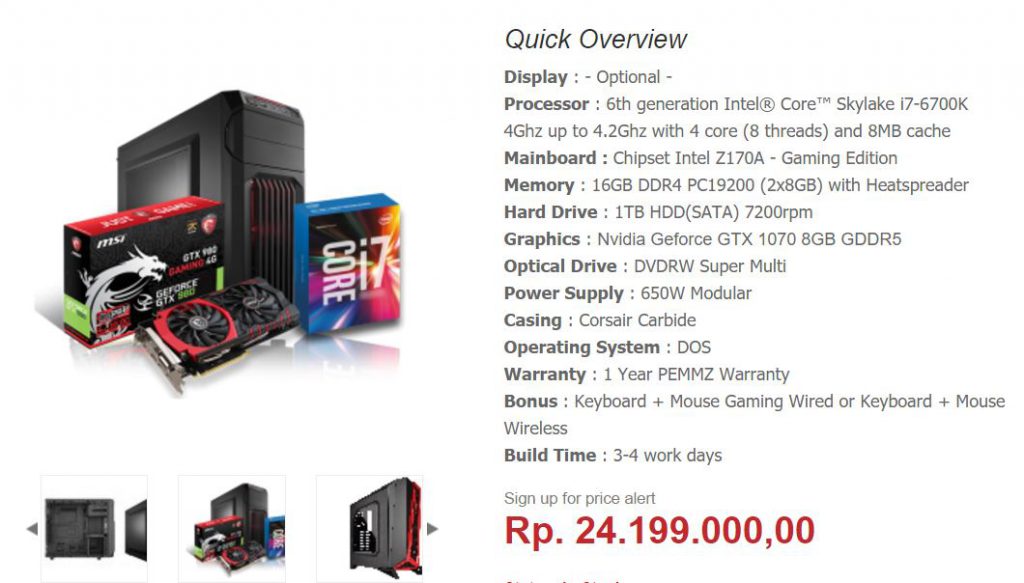 Desktop PC Gaming Custom Emerald