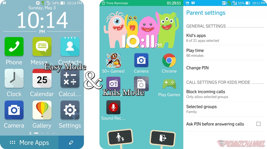Brand New Easy Mode n Kids Mode on ZenUI 2.0