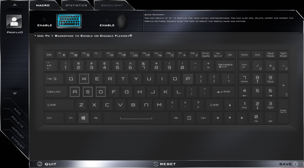 Fitur FlexiKey pada Xenom Hercules untuk pengaturan warna backlit keyboard