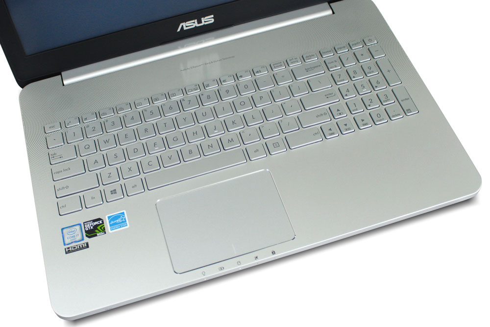 Review Asus N552VX - keyboard and touchpad