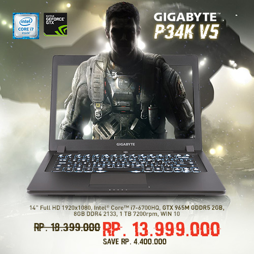 Gigabyte P34K V5 Special price