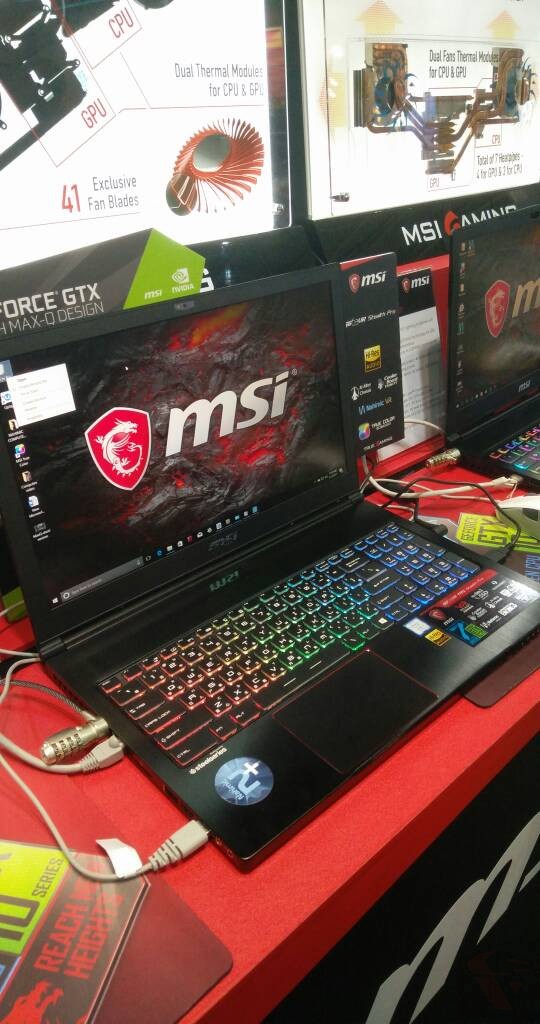 MSI GS63VR with Max-Q computex 2017 PCN