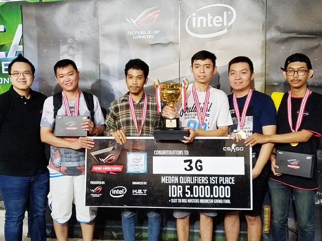 Tim 3G juara Asus ROG Master Medan