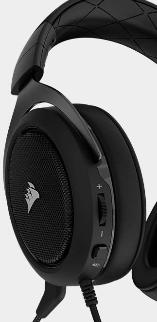 Headset Gaming Corsair HS50 control area pemmz