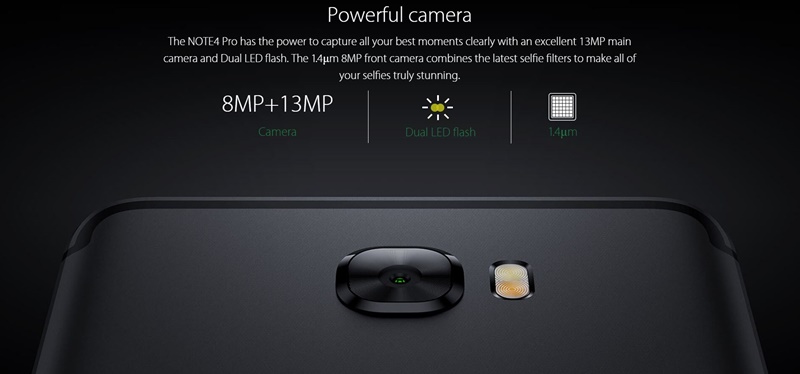 Infinix Note 4 X571 Camera feature