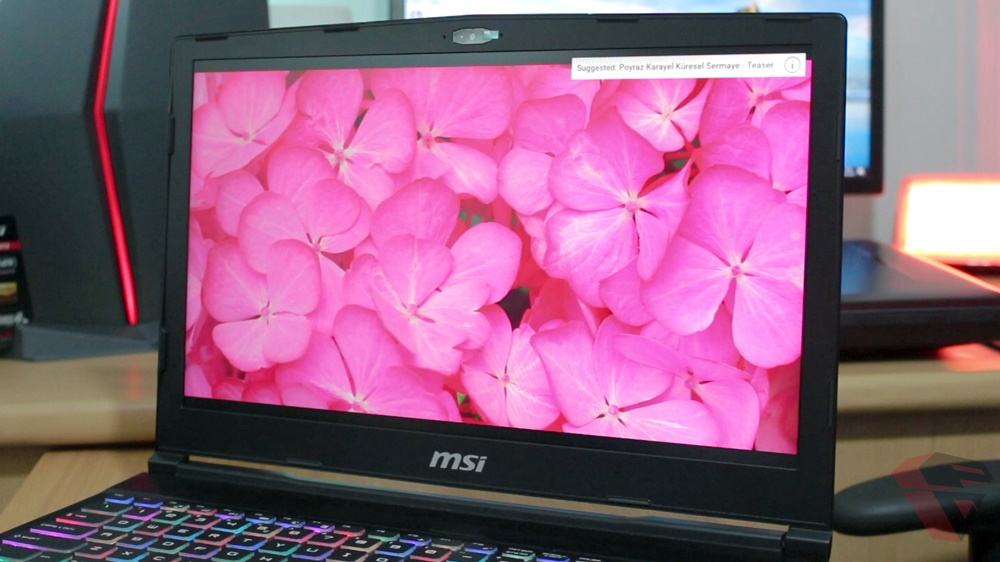 MSI GE63VR 7RFX Raider Pro display panel