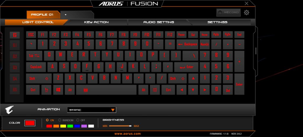 Review Aorus X7 DT V7 - Aorus Fusion Keyboard
