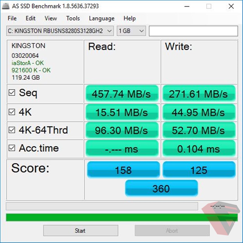 Benchmark Acer Nitro 5 AN515-51 -SSD Test