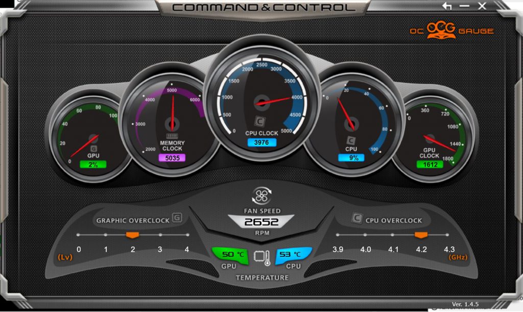 Review Aorus X7 DT V7 - OC Gauge