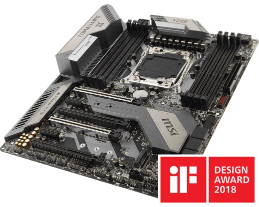 MSI X299 Tomahawk AC Motherboard di iF design award 2018