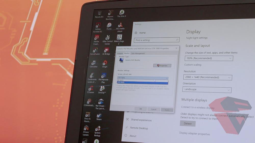 Review Aorus X7 DT V7 - 120Hz Display Panel