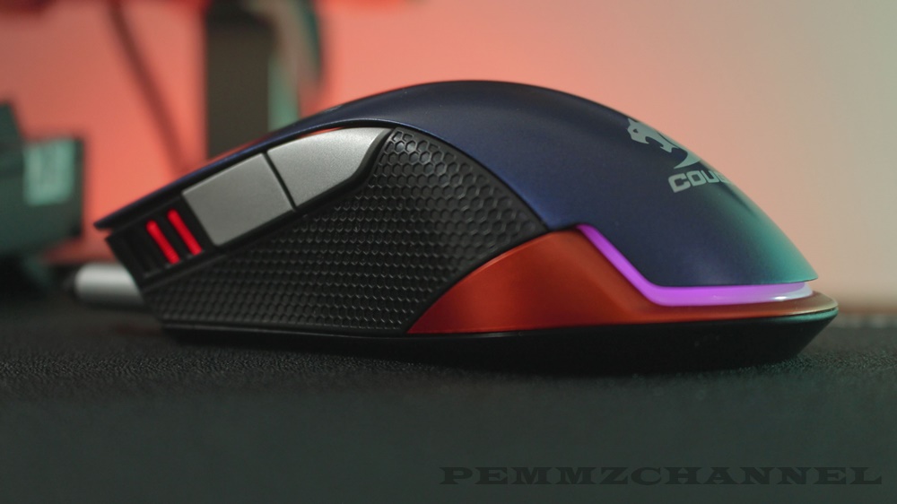 Review Cougar 550M Gaming Mouse Anti Slip Flanks